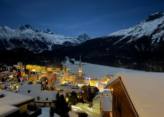 Fantastic Panorama Flat In Lägenhet St. Moritz