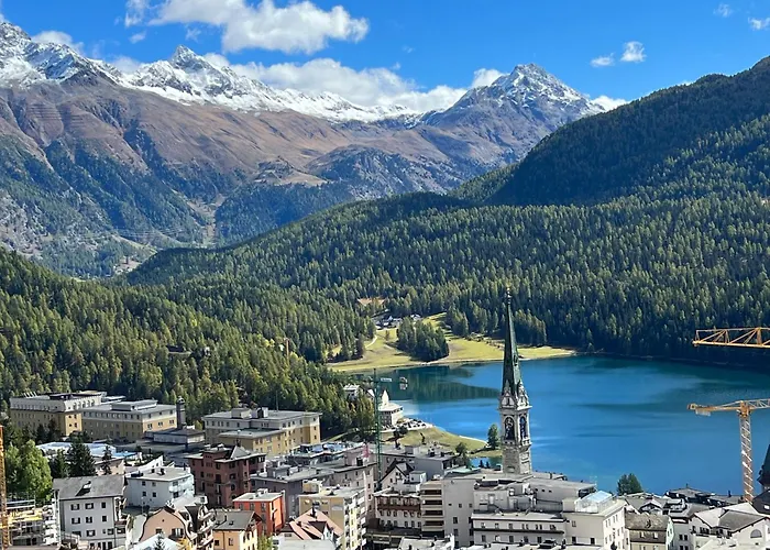 Lägenhet Fantastic Panorama Flat In St. Moritz